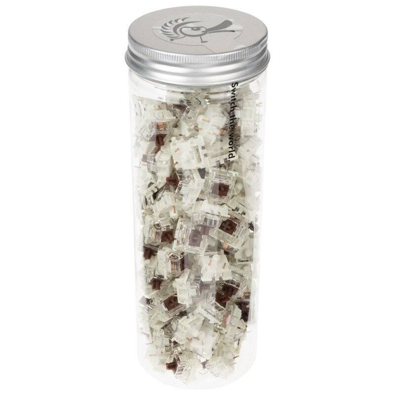 Ducky Gateron G Pro Brown RGB Switches, mechanisch, 3-Pin, Taktile, MX-Stem, 55g  - 110 Stück