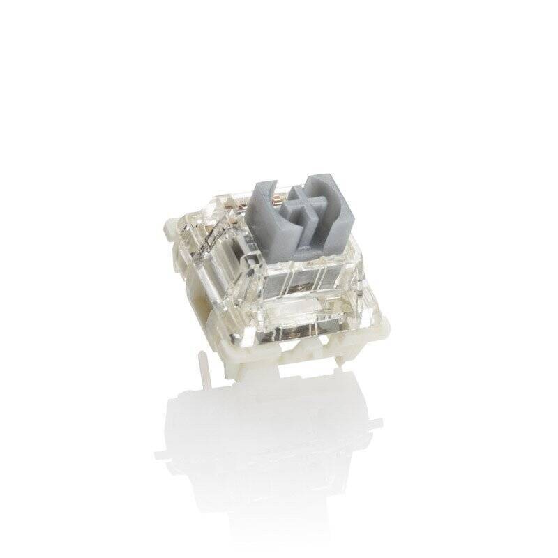 Ducky Gateron G Pro Silver Switches, mechanisch, 3-Pin, linear, MX-Stem, 45g - 110 Stück