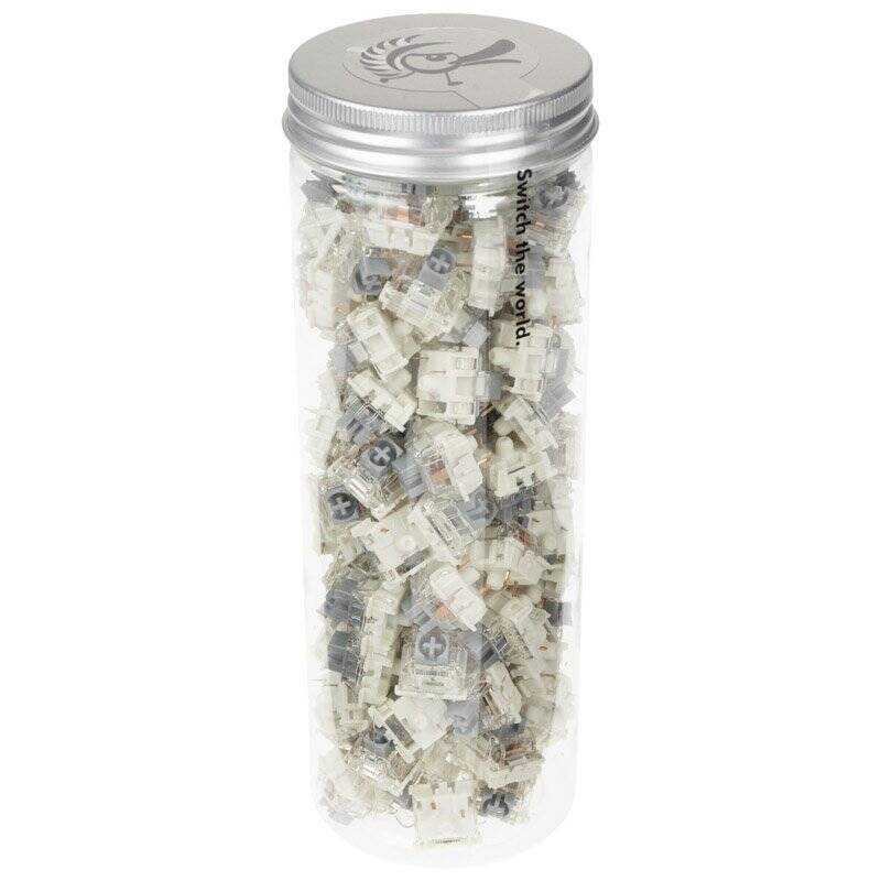 Ducky Gateron G Pro Silver Switches, mechanisch, 3-Pin, linear, MX-Stem, 45g - 110 Stück