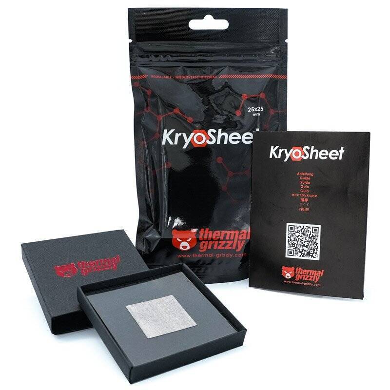 Thermal Grizzly KryoSheet Wärmeleitpad - 25 x 25 mm