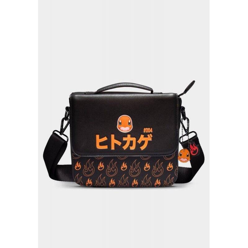 Pokemon sac à bandoulière en cuir PU portable Charmander