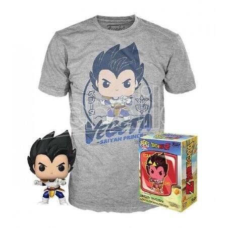 Dragon Ball Z POP! & Tee set figurine et T-Shirt Vegeta (S)