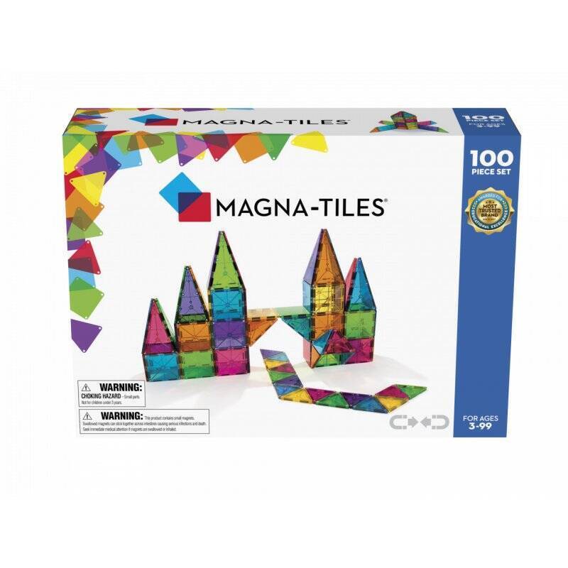 Magna-Tiles - Clear Colours 100 pcs - (90209)