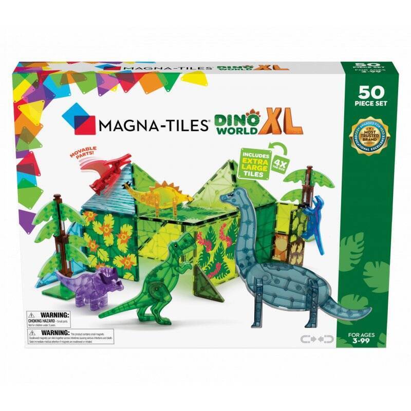 Magna Tiles - Dino World XL 50 pcs set - (90228)