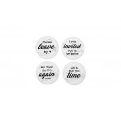 Rude Coasters Set of 4