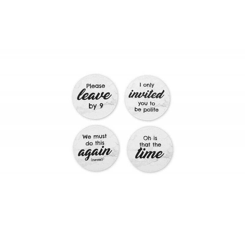 Rude Coasters Set of 4