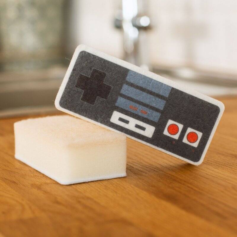 Retro Controller Sponges Set of 2, with Scourer