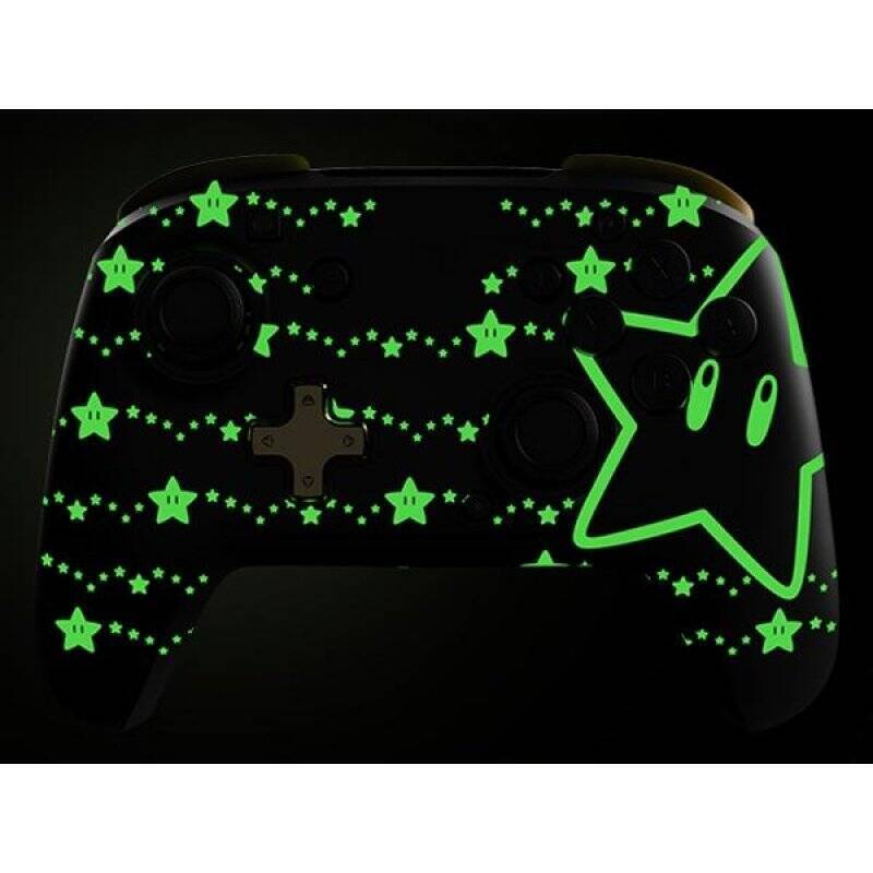 Official Wireless Deluxe Controller Glow Super Star - Nintendo Switch