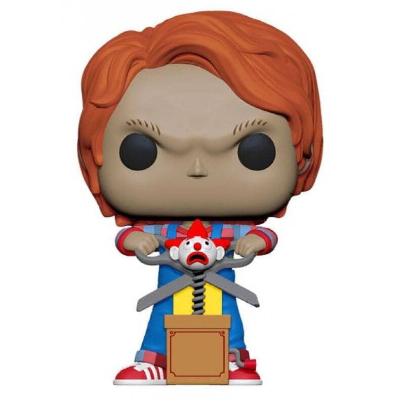 Chucky Jeu d´enfant POP! Movies Vinyl figurine Chucky w/Buddy & Giant Scissors 9 cm