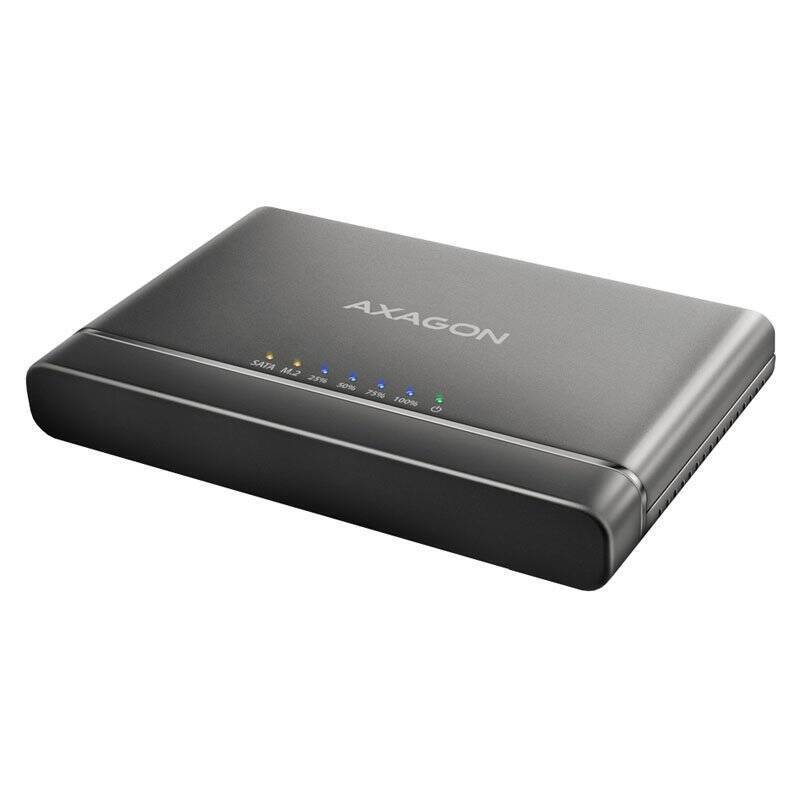 AXAGON ADSA-CC USB-C 10Gbps - NVMe M.2 SSD & SATA 2.5"/3.5" SSD/HDD CLONE MASTER 2