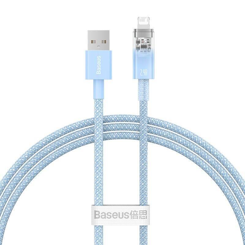 Fast Charging Cable Baseus Explorer 2.4A 1M (blue)