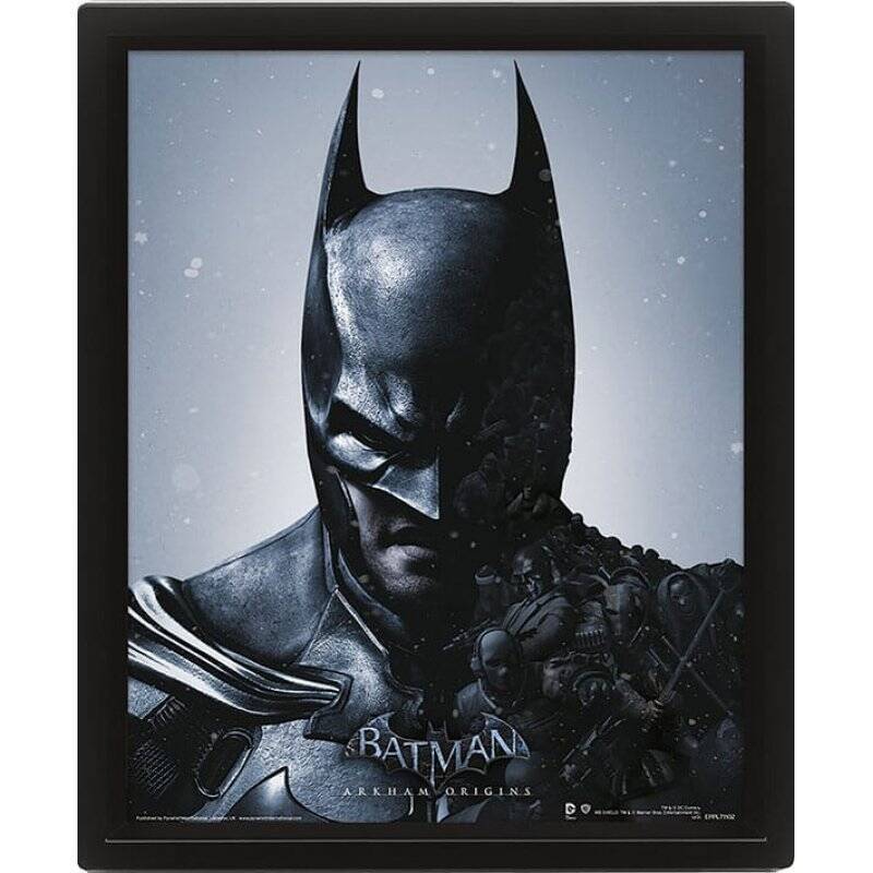 BATMAN - 3D Lenticular Poster 26X20 - Batman/Joker Arkham Origins