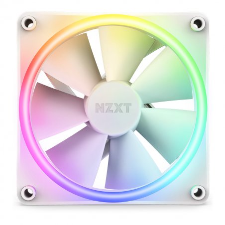 NZXT F140 RGB DUO weiß (2er-Pack) | 140mm Gehäuselüfter