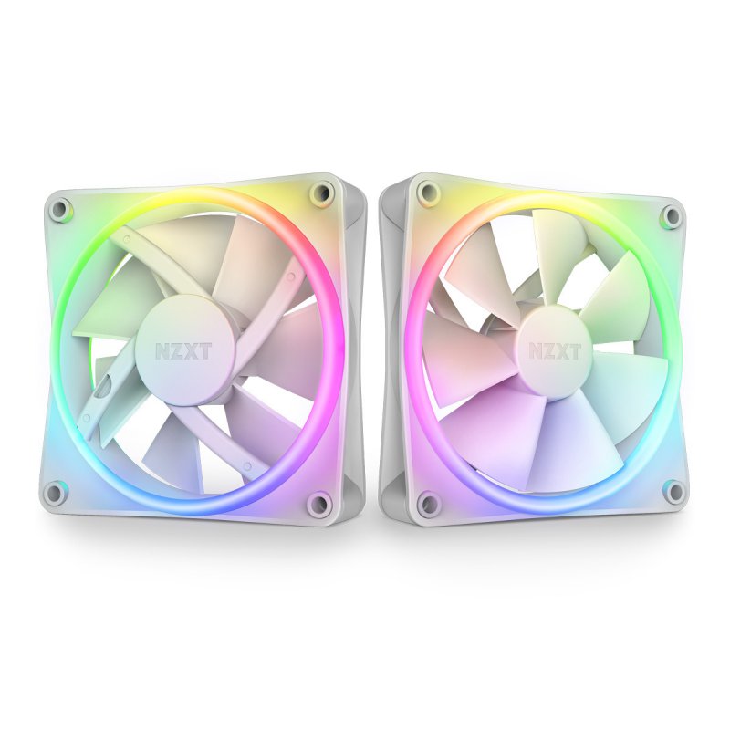 NZXT F140 RGB DUO weiß (2er-Pack) | 140mm Gehäuselüfter