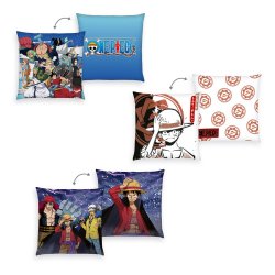 One Piece pack 3 oreillers Monkey D. Luffy 40 x 40 cm