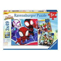 Spidey et ses amis extraordinaires puzzle pour enfants (3 x 49 pièces)