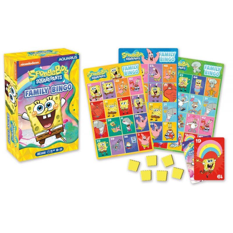 Bob l´éponge jeu de plateau Family Bingo *ANGLAIS*