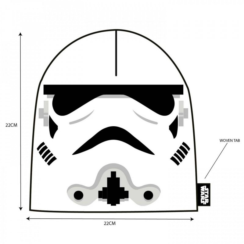 Star Wars - Bonnet Blanc Casque de Stormtrooper