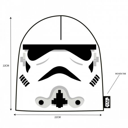 Star Wars - Bonnet Blanc Casque de Stormtrooper