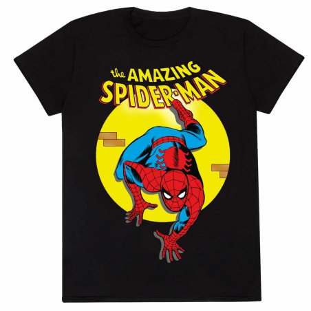 Marvel -  T-shirt unisexe Noir Comic Book The Amazing Spider-Man - M