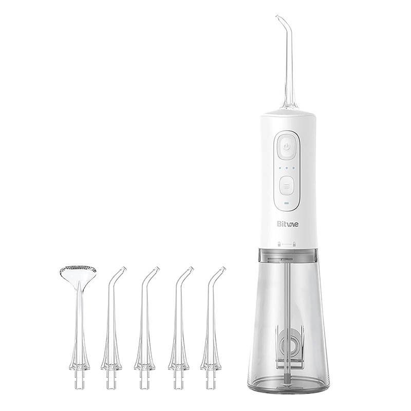 Water flosser with nozzles set Bitvae C2 (white)