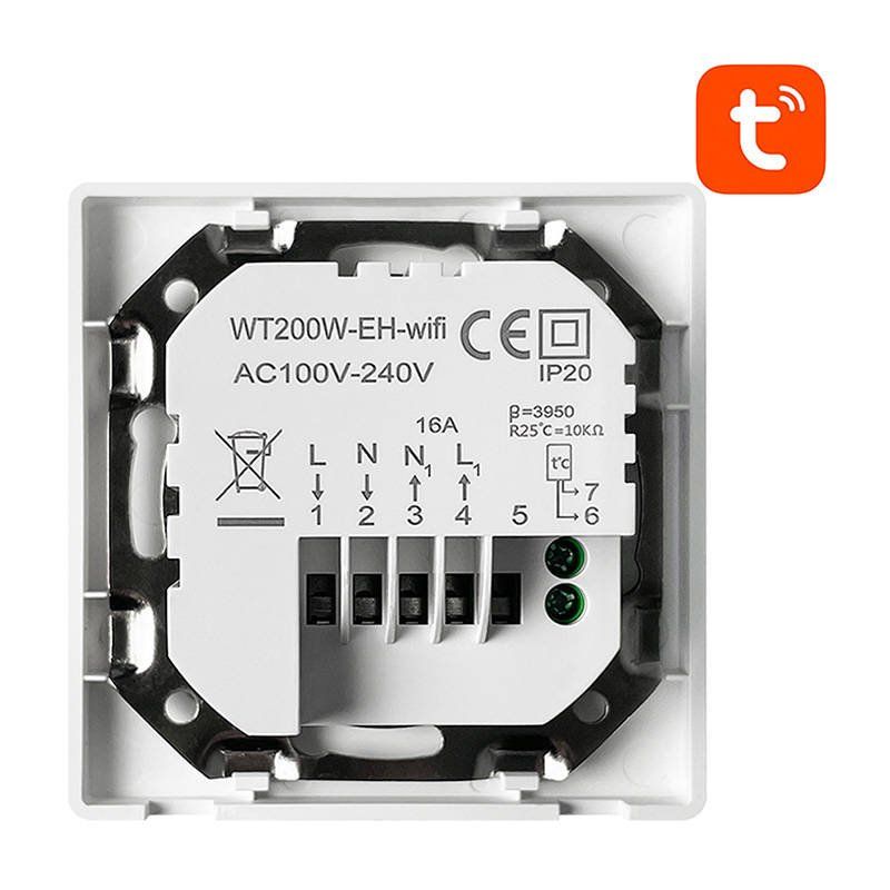 STOCK1-Smart Thermostat Avatto WT200-BH-3A-W Boiler Heating 3A WiFi TUYA