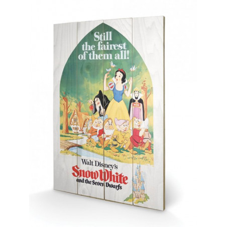 DISNEY - Snow White Still the Faires - Impression sur bois 40x59cm