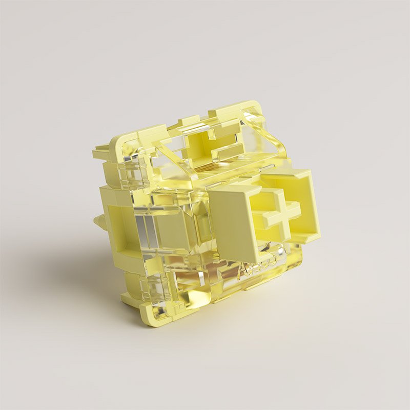 AKKO V3 Pro Cream Yellow Switches, mechanisch, 5-Pin, linear, MX-Stem, 50g - 45 Stück
