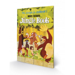 DISNEY - The Jungle Book Jumping - Impression sur bois 40x59cm