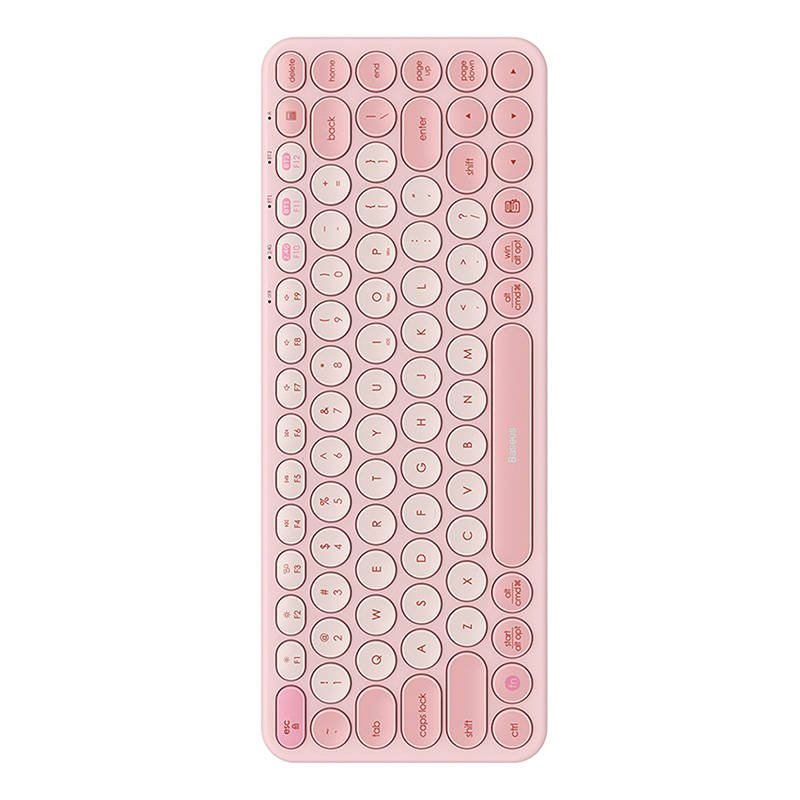 Baseus K01A Wireless Tri-Mode Keyboard Baby Pink