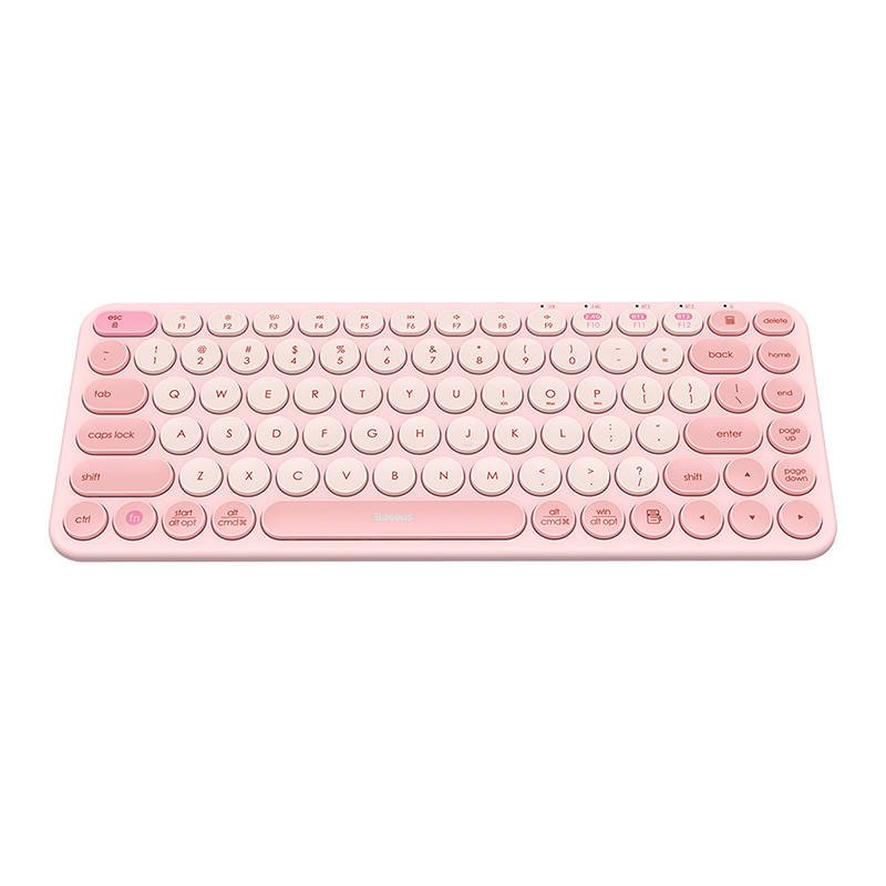 Baseus K01A Wireless Tri-Mode Keyboard Baby Pink