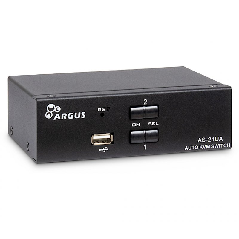 Inter-Tech compatible IPC KVM Switch AS-21UA VGA