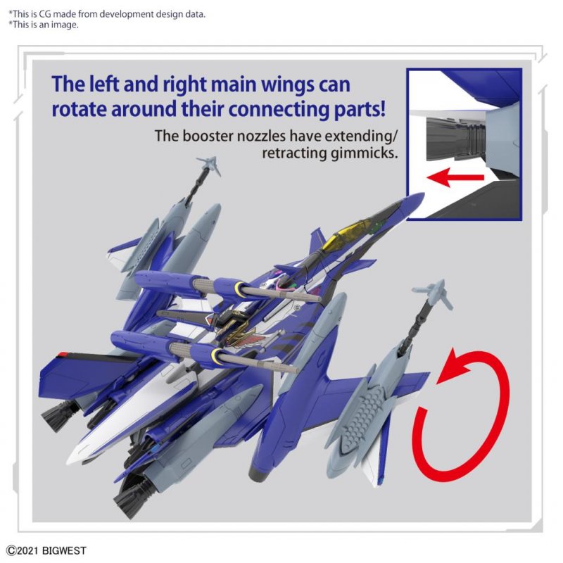 MACROSS - HG 1/100 YF-29 Durandal Valkyrie Full Set - Model Kit