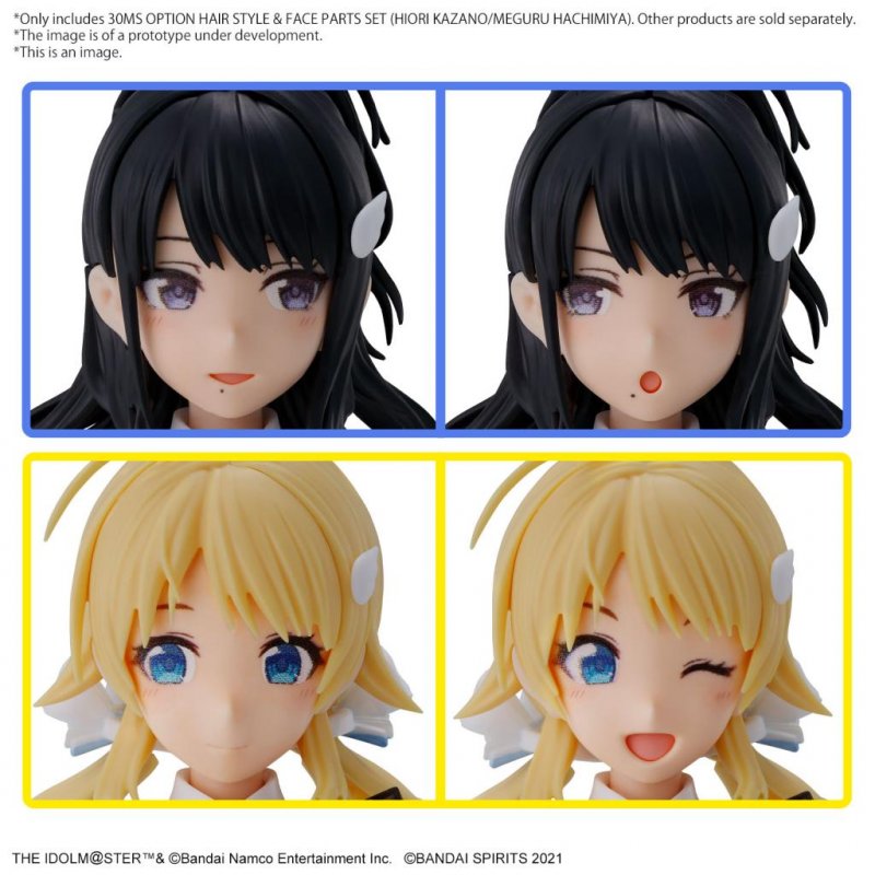 THE IDOLMASTER - 30MS Option Hair Style & Face Parts Set - Model Kit