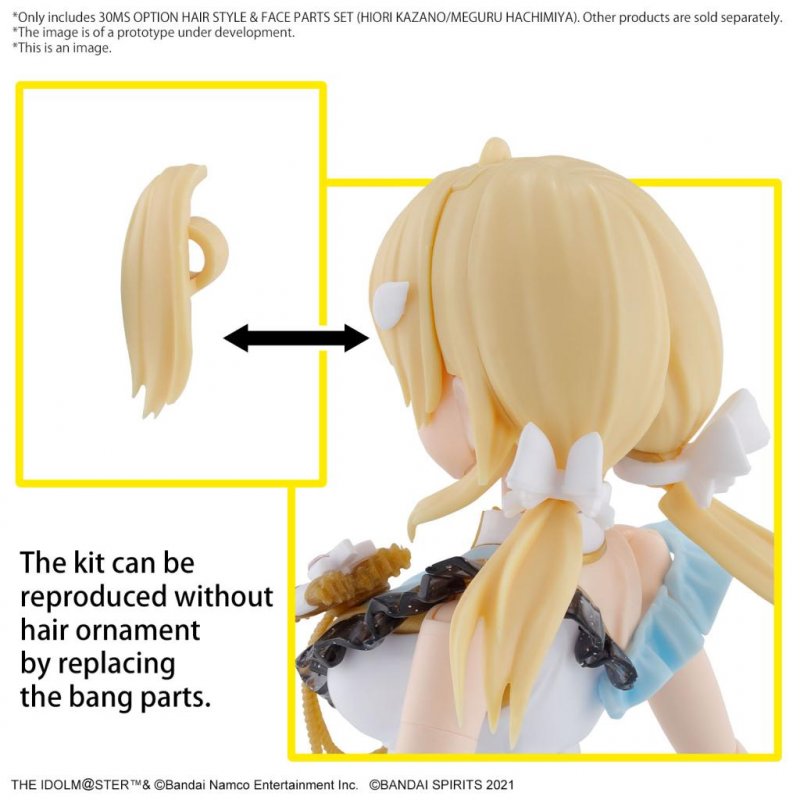 THE IDOLMASTER - 30MS Option Hair Style & Face Parts Set - Model Kit
