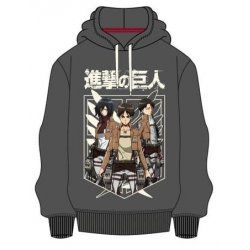 ATTACK ON TITAN - Sweat Capuche TRIO Grey (M)