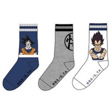 DRAGON BALL - Pack de 3 Chausettes Vegeta/Goku (T39/42)