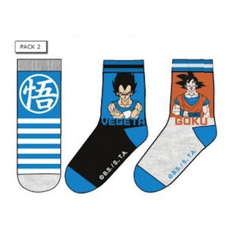 DRAGON BALL - Pack de 3 Chausettes Vegeta/Goku (T27/30)