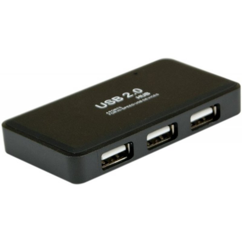 MINI USB2.0 HUB 4 PORTS - LED+ RET. CORD