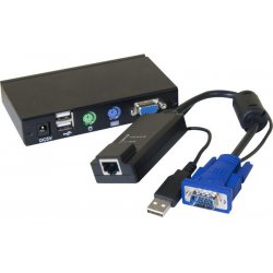 Dexlan kvm extender over CAT5 vga/usb 100M