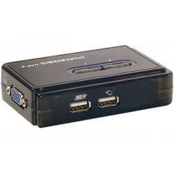 USB Pocket KVM with Cables-  2 Ports