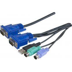 COMBO KVM CABLE VGA/PS2+USB- 1,80M