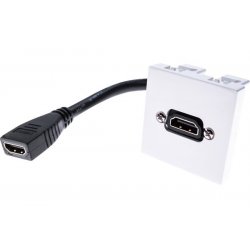 HDMI F/F Wallplate with 20-cm cord