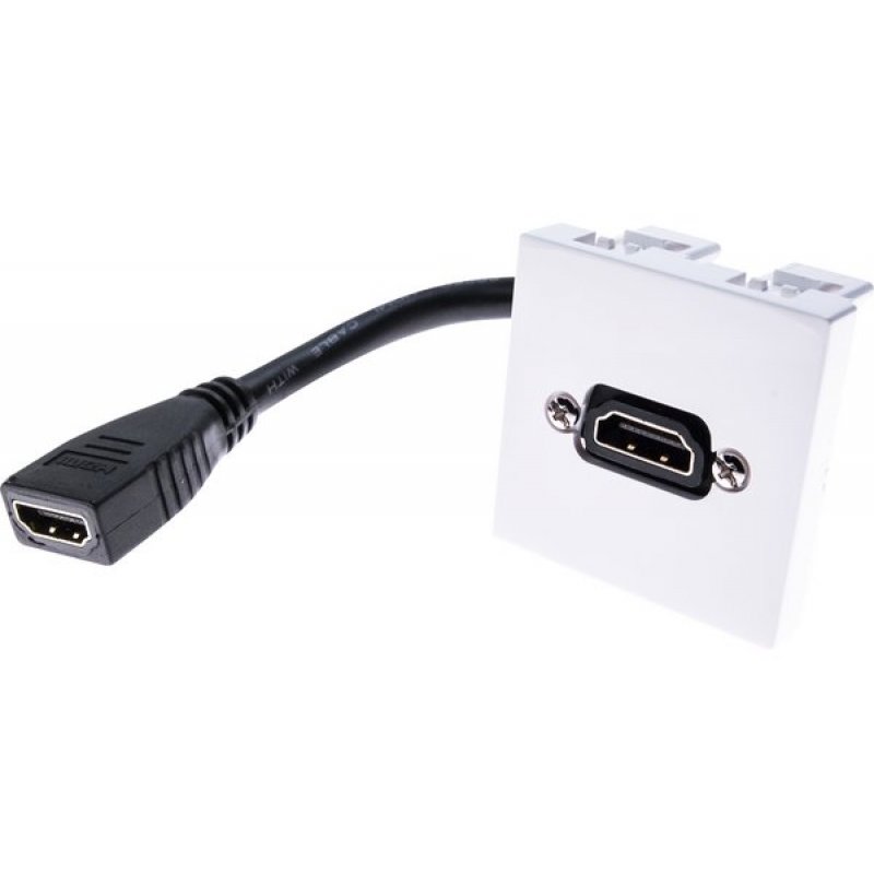 HDMI F/F Wallplate with 20-cm cord