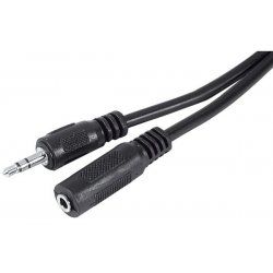 Stereo extension cord 3.5mm Jack Black MF- 10 m