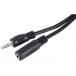 Stereo Extension cord 3.5mm Jack Black MF- 3 m
