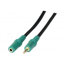Extension cord jack 3.5M/F PC99 audio out- 3 m