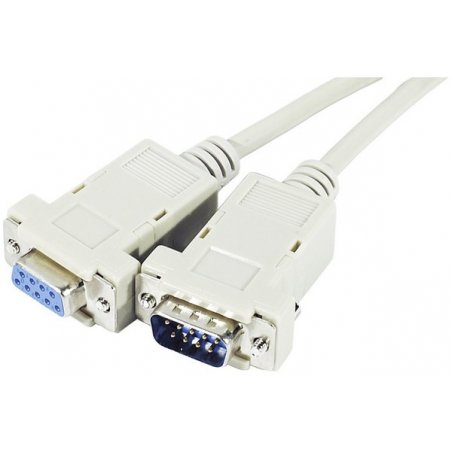 DB9 male/ female assembly extension cord- 1.80 m