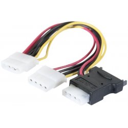 SATA to 3 x Molex power cable adapter- 30 cm