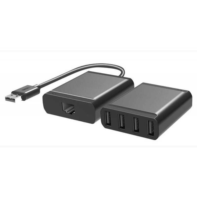 Extendeur Dexlan compatible 4xUSB 2.0 via RJ45 jusqu'à 60m